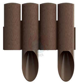 PALISADA OGRODOWA 4 ELEMENTOWA STANDARD BRĄZOWA