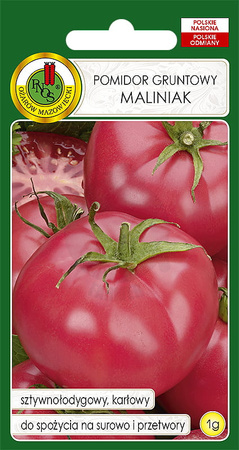Pomidor gruntowy malinowy Maliniak 1 g nasiona PNOS