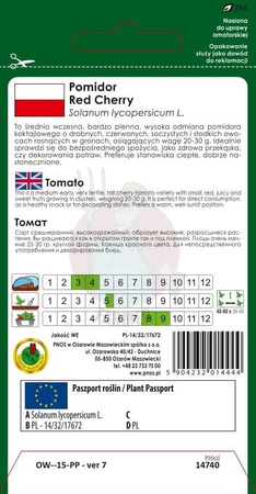 Pomidor gruntowy red cherry 1 g