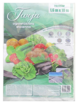 Agrowłóknina wiosenna 1,6x10 m TWOJA