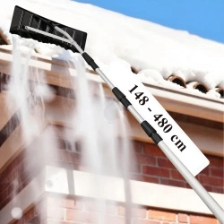 Zgarniacz teleskopowy do odśnieżania dachu 148 - 480 cm