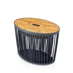 Kosz Clubo zestaw 2 sztuk antracyt ICLUE1ST-S433 Prosperplast
