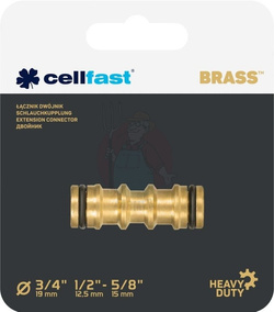 ŁĄCZNIK DWÓJNIK BRASS