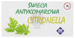 Świeca antykomarowa citronella 2 szt
