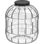 Wielofunkcyjny słoik 8 L z zakrętka czarną