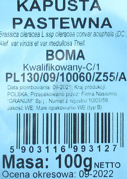 Kapusta pastewna Boma 100 g