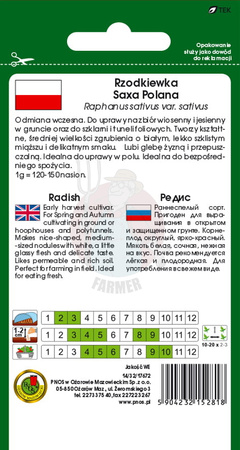 Rzodkiewka Saxa Polana 10 g