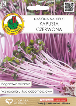 Nasiona na kiełki kapusta czerwona 8 g PNOS