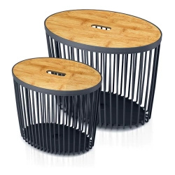 Kosz Clubo zestaw 2 sztuk antracyt ICLUE1ST-S433 Prosperplast