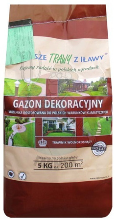 MIESZANKA TRAW GAZON DEKORACYJNY 5 kg