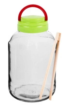 Słoik 4 L - plast zakrętka (fi 100) + szczypce