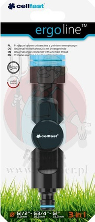 PRZYŁĄCZE KĄTOWE Z GWINTEM WEWNĘTRZNYM ERGO