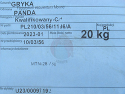 Gryka siewna Panda kwalifikat C1 Eko