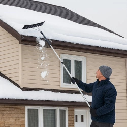 Zgarniacz teleskopowy do odśnieżania dachu 148 - 480 cm