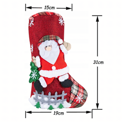 Skarpeta Mikołaja - zestaw 4 sztuk