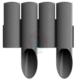 PALISADA OGRODOWA 4 ELEMENTOWA STANDARD GRAFIT