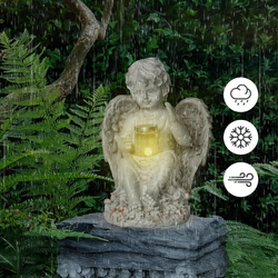 Figurka aniołek LED ze świeczką