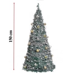 Choinka świąteczna udekorowana składana 120 cm