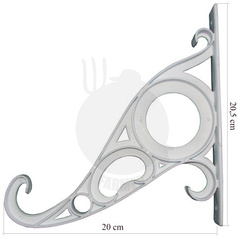 UCHWYT DONICZKI WISZĄCEJ BIAŁY