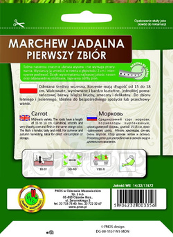 Marchew jadalna Pierwszy Zbiór 6 m