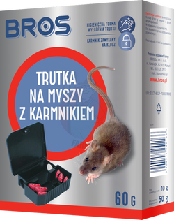 Trutka na myszy z karmnikiem 60 g
