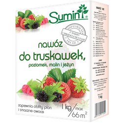 Nawóz do truskawek, poziomek, malin i jeżyn 1 kg Sumin
