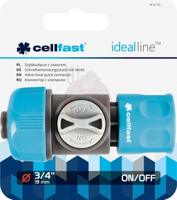 SZYBKOZŁĄCZE Z ZAWOREM 3/4" IDEAL