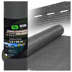 Siatka cieniująca 1,5 x 50 m 180 g 95 % antracyt
