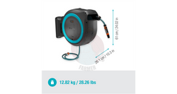 Naścienny bęben na wąż PowerRoll XL zestaw gotowy do użycia