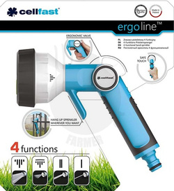 ZRASZACZ PISTOLETOWY 4-FUNKCYJNY ERGO