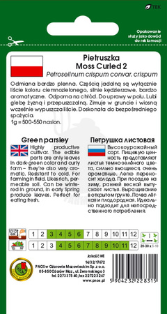 Pietruszka naciowa Moss Curled 5 g PNOS