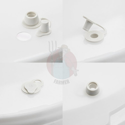 Pojemnik fermentacyjny z pokrywką i rurką kompletny