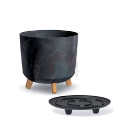 Doniczka Gracia Tubus Beton Effect - beton