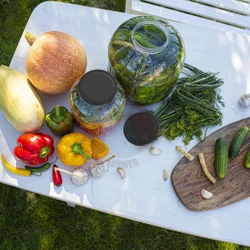 Wielofunkcyjny słoik 8 L z zakrętka czarną