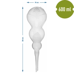 Kula nawadniająca potrójna (trzykomorowa), przezroczysta bezbarwna, 600 ml (720990)