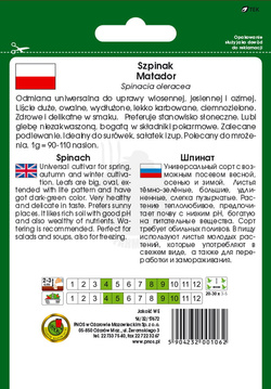 Szpinak Matator 20 g PNOS