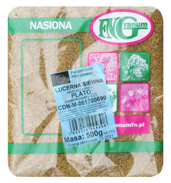Lucerna siewna Plato 0,5 kg kwalifikat C1