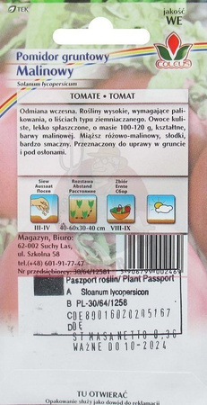 Pomidor gruntowy malinowy 0,3 g