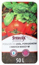 A substrate for herbs, tomatoes and other vegetables. Sterlux Premium 50 L