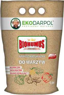 Biohumus extra do warzyw – nawóz sypki 1,0 L