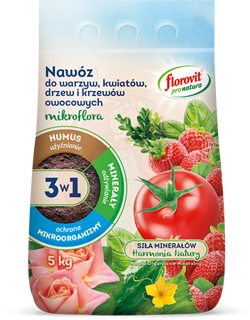 Mikroflora 3w1 nawóz do warzyw, kwiatów, drzew i krzewów owocowych 5 kg