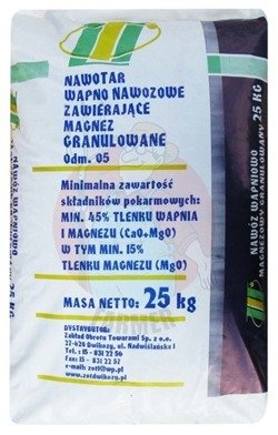 WAPNO NAWOZOWE ZAWIERAJĄCE MAGNEZ GRANULOWANE NAWOTAR 25 kg